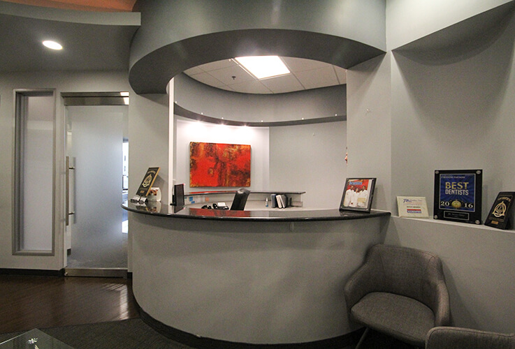 Richardson Patient waiting area and reception area