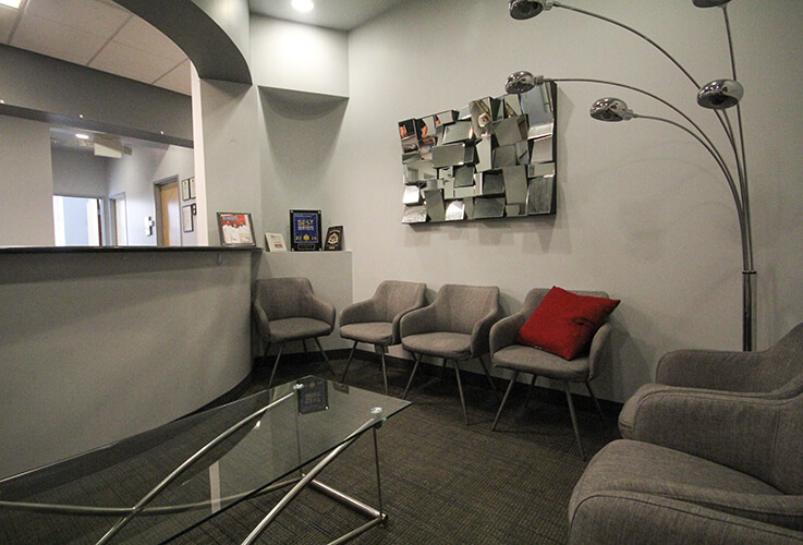 Side View of patient waiting area