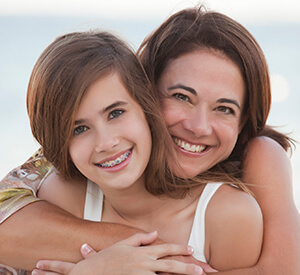 Richardson Orthodontist Mother and daughter smiling