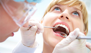 woman at dental appointment