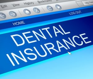 Dental insurance on computer screen